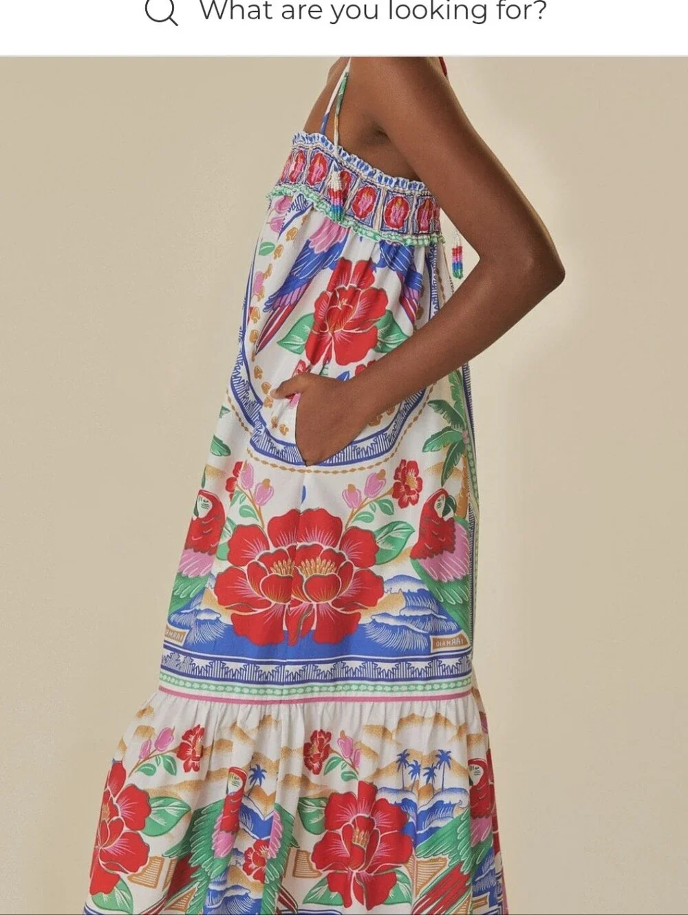 Farm Rio Flowers Beach Midi Dress - Picture 4 of 9
